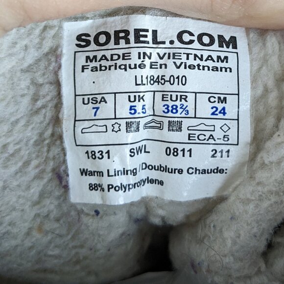 Sorel Tivoli Houndstooth Womens Insulated Waterproof Short Snow Winter Boot Sz 7 - Picture 7 of 7